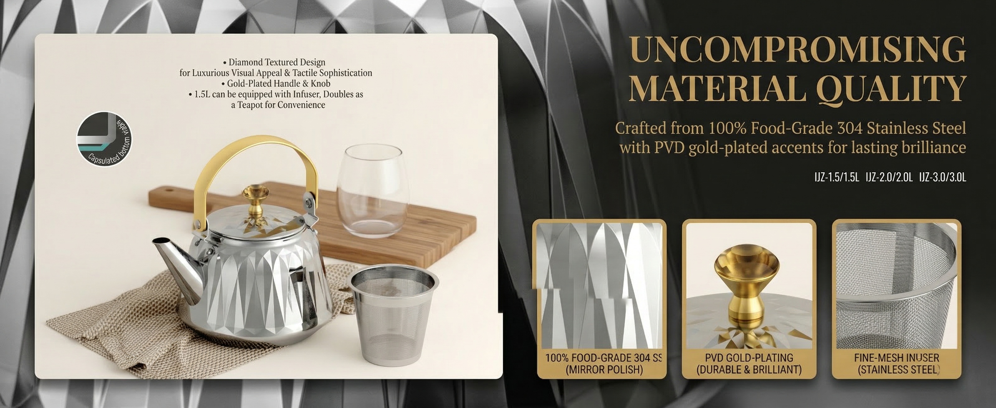 Water kettle factory OEM product detail image of Zoombo kettle JZ 3